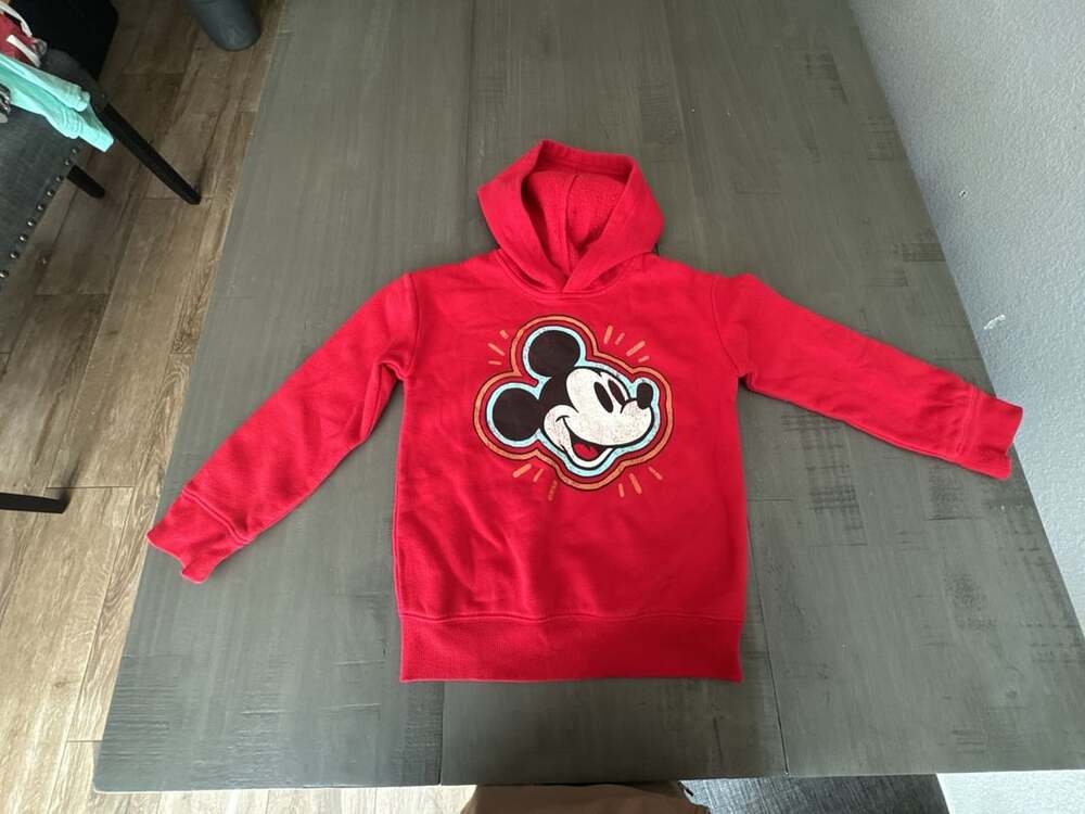 Disney Jumping Beans Boys Mickey Mouse Portrait Fleece Graphic Hoodie